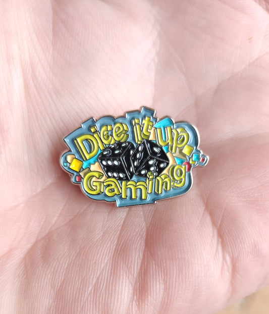Dice It Up Gaming Enamel Pin. FREE DELIVERY AUSTRALIA WIDE